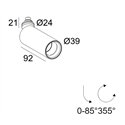 Delta Light Spy 39 Plug Focus ceiling lamp