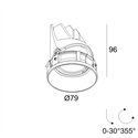 Delta Light ENTERO RD-S TRIMLESS HE Ceiling lamp