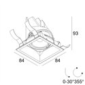 Delta Light ENTERO SQ-S HE Ceiling lamp