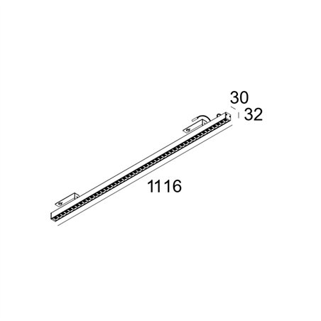 Delta Light D-LINER 30 INF LOC2 1114 RD Plafonnier