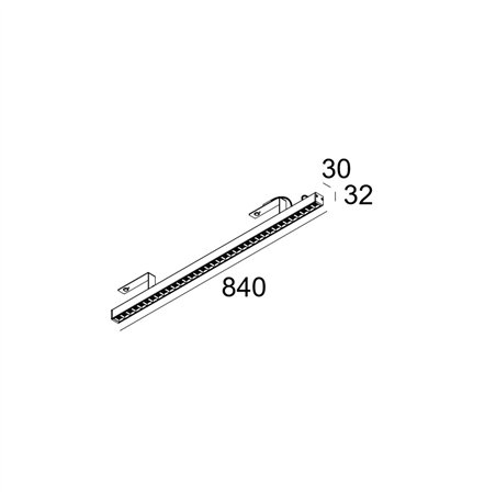 Delta Light D-LINER 30 INF LOC3 838 RD Ceiling lamp
