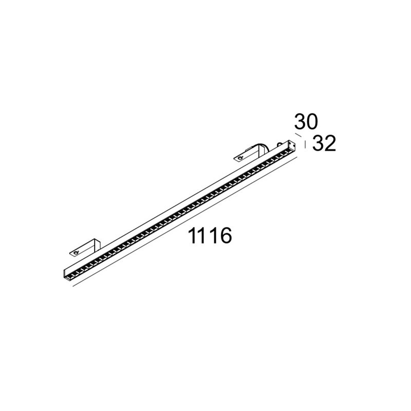 Delta Light D-LINER 30 INF LOC3 1114 RD Deckenlampe