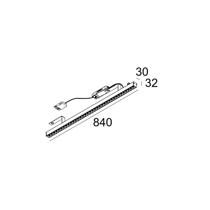 Delta Light D-LINER 30 INF LOC3 838 DIM5 Deckenlampe