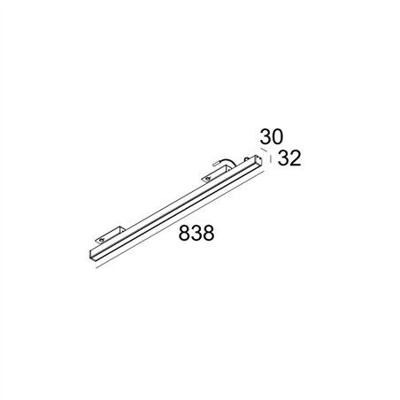 Delta Light D-LINER 30 SBL LOC1 838 RD Ceiling lamp