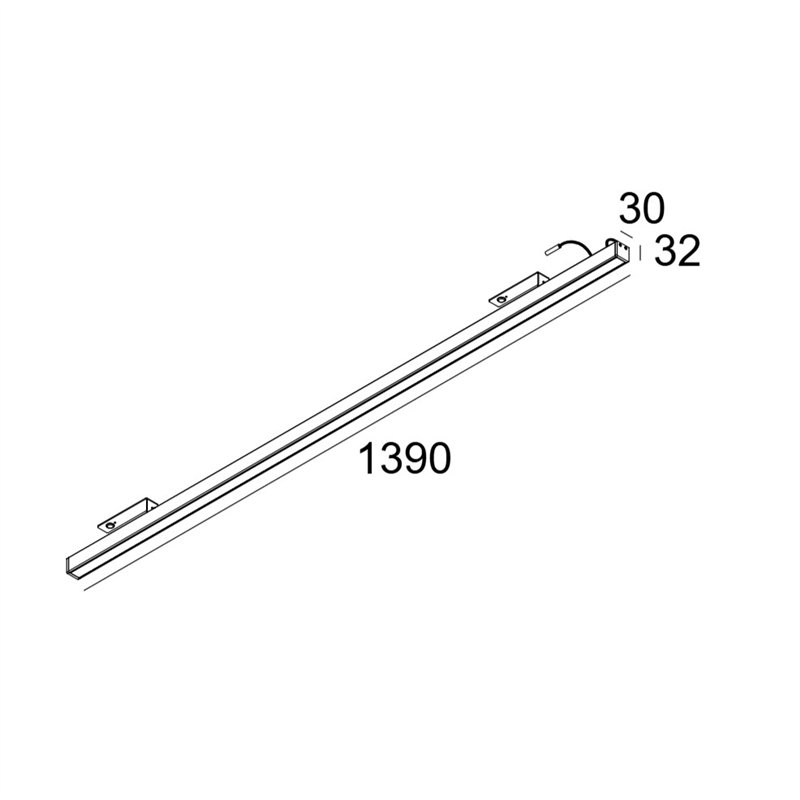 Delta Light D-LINER 30 SBL LOC1 1390 RD Deckenlampe