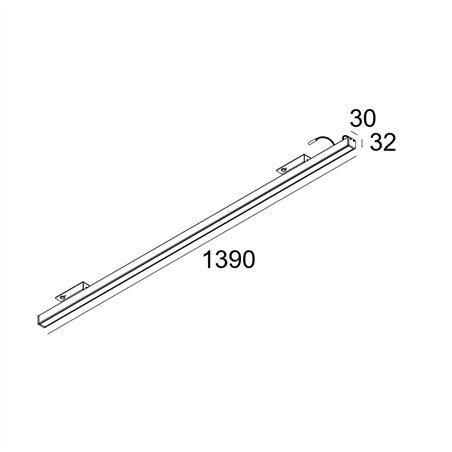 Delta Light D-LINER 30 SBL LOC1 1390 RD Ceiling lamp