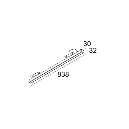 Delta Light D-LINER 30 SBL LOC2 838 RD Ceiling lamp