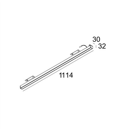 Delta Light D-LINER 30 SBL LOC2 1114 RD Ceiling lamp