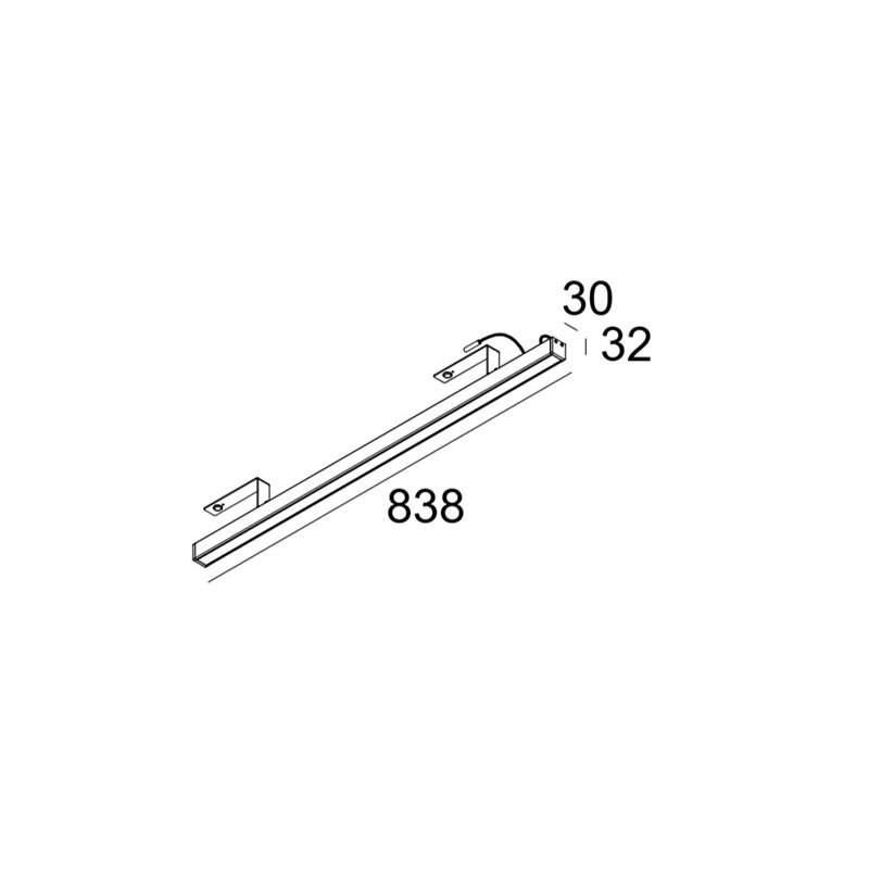 Delta Light D-LINER 30 SBL LOC3 838 RD Deckenlampe