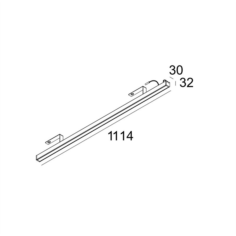 Delta Light D-LINER 30 SBL LOC3 1114 RD Deckenlampe