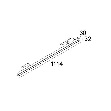 Delta Light D-LINER 30 SBL LOC3 1114 RD Ceiling lamp