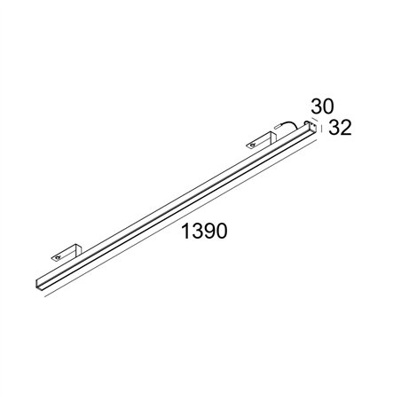 Delta Light D-LINER 30 SBL LOC3 1390 RD Ceiling lamp