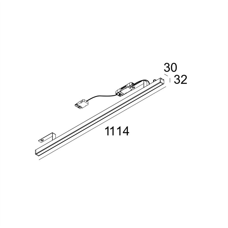 Delta Light D-LINER 30 SBL LOC3 1114 DIM5 Deckenlampe