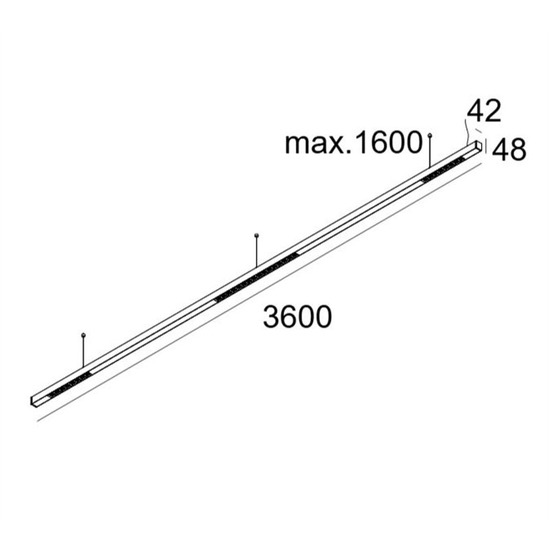 Delta Light INFORM 40 SQ 360 DOWN-UP TW 1 DT8 DIM5 Deckenlampe