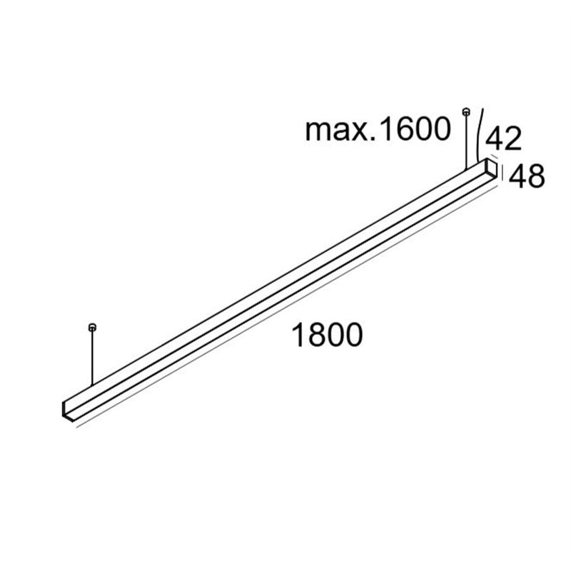 Delta Light INFORM 40 SQ 180 UP TW DIM5 Deckenlampe