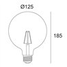 Delta Light LED FILAMENT GL125 E27 8W 2700K - GOLD