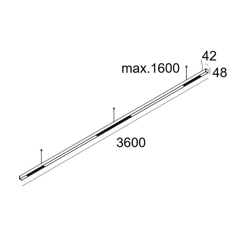 Delta Light INFORM 40 SQ 360 DOWN-UP DIM5 Deckenlampe
