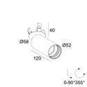 Delta Light SPY 52 CLIP HE Ceiling lamp