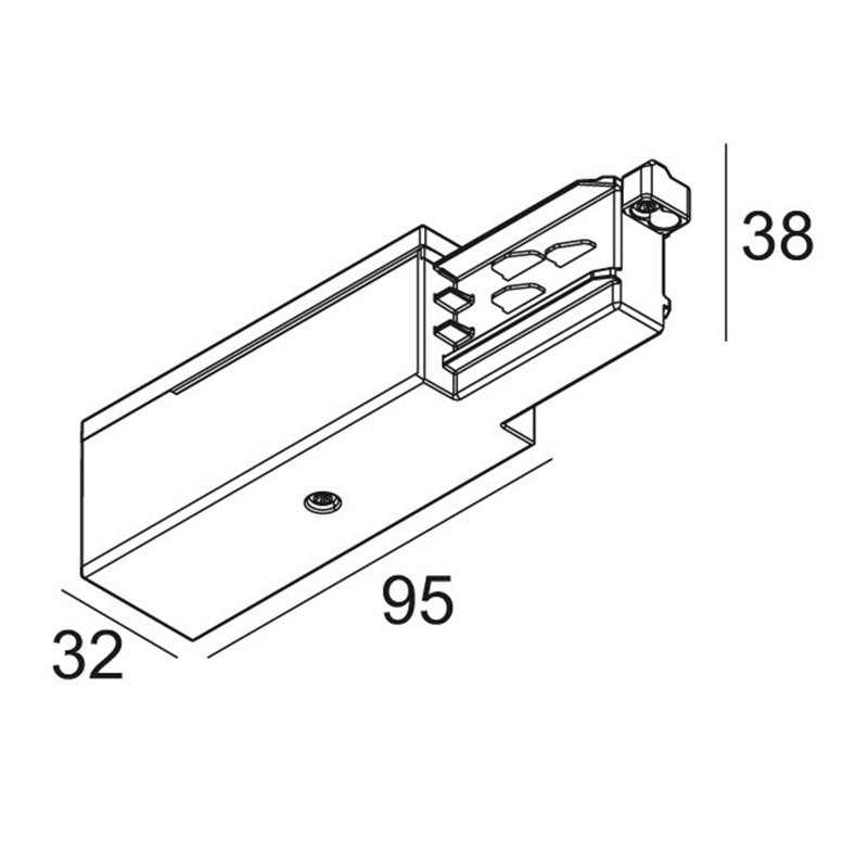 Delta Light TRACK 3F DIM END SUPPLY 11
