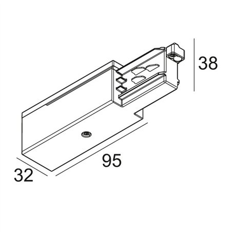 Delta Light TRACK 3F DIM END SUPPLY 11