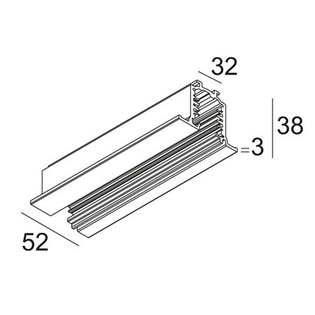 Delta Light TRACK 3F DIM IN 3m