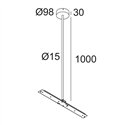 Delta Light CENTRAL ROD SUSPENSION 65 1m Suspension lamp