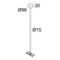 Delta Light CENTRAL ROD SUSPENSION SUPERNOVA FLAT 1m Suspension lamp