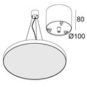 Delta Light CENTRAL SUSPENSION SUPERNOVA FLAT 3m Suspension lamp