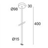 Delta Light OAO - ROD SUSPENSION 0,4m Hanglamp