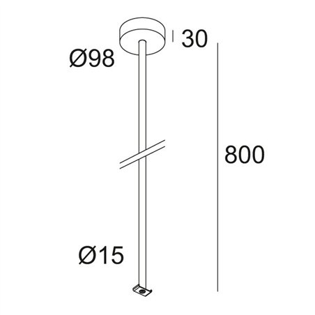 Delta Light OAO - ROD SUSPENSION 0,8m Suspension lamp