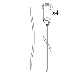 Delta Light SUSPENSION SET 28 3x0,75 3m