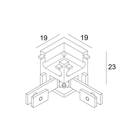 Delta Light SOLI - CORNER SET 90° OUT