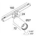 Delta Light SPL14 - SPY 27 DIM5 Track lighting fixture