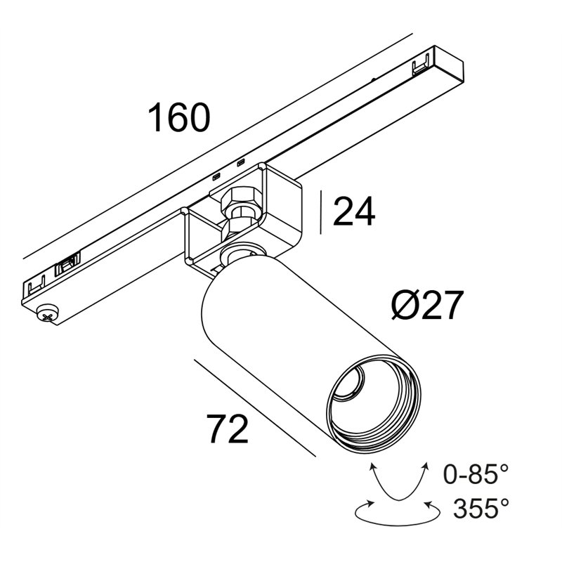 Delta Light SPL14 - SPY 27 DIM5 Schienenbeleuchtung
