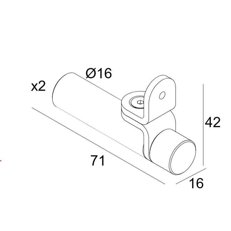 Delta Light MIKALINE - FIXATION SPACER FLEX SET