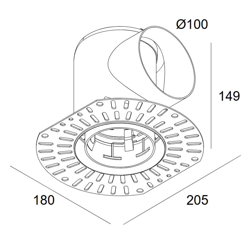 Delta Light MOUNTING KIT SIDE AIR 105