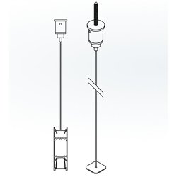 Delta Light FTL35 F HE DOWN-UP - CABLE SUSPENSION SINGLE 1,6m
