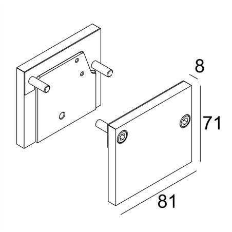 Delta Light OTL - END CAP SET