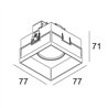 Delta Light CARREE TRIMLESS LED IP S1 Einbaustrahler
