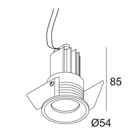 Delta Light MICRO REO Recessed spot
