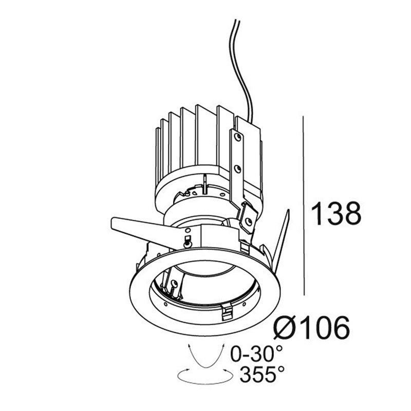 Delta Light iMAX II ROUND ADJUSTABLE MP Einbaustrahler