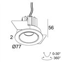 Delta Light MINI REO II OK Recessed spot