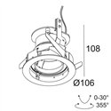 Delta Light iMAX II ROUND ADJUSTABLE CL6 Recessed spot