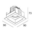 Delta Light CARREE X LED-65 S2 Recessed spot