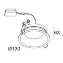 Delta Light DIRO SBL S IP Recessed spot