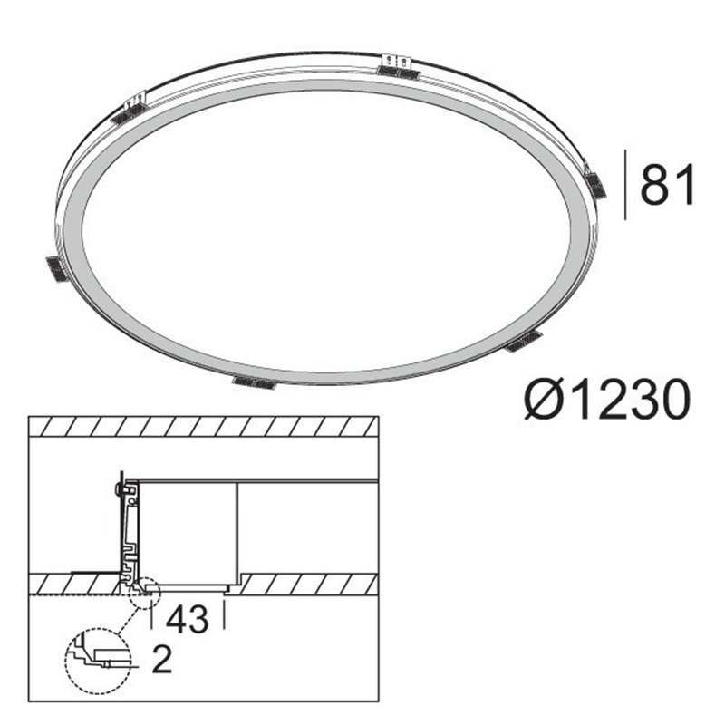 Delta Light SUPER-OH! 120 SBL TRIMLESS DIM1 Einbaustrahler