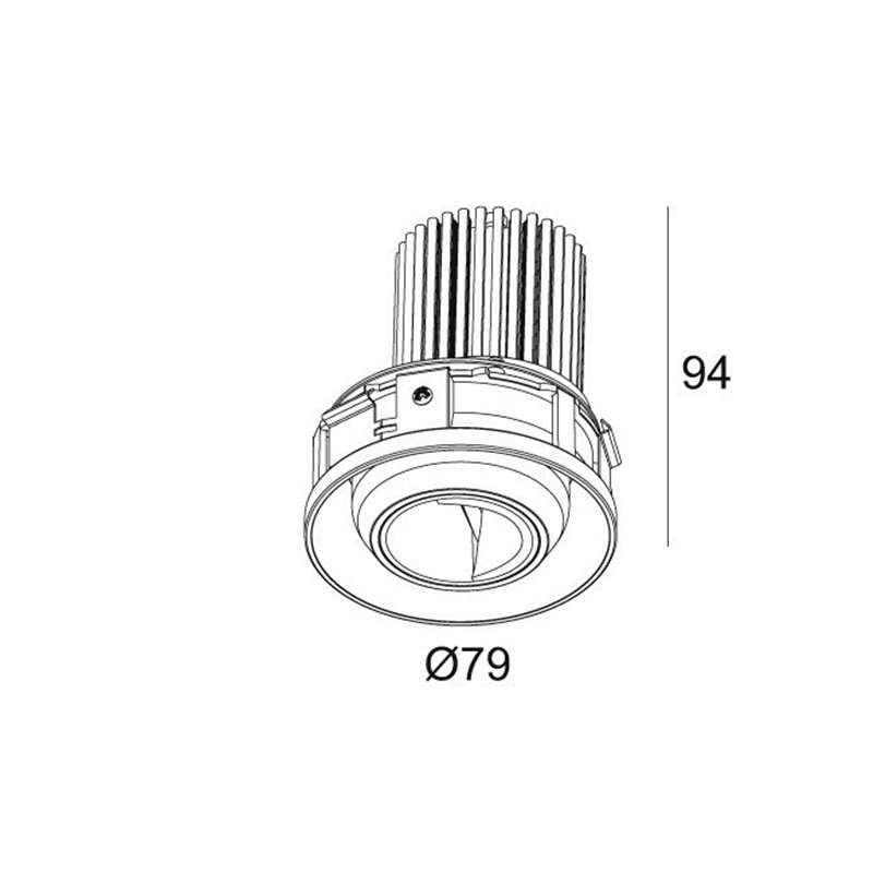 Delta Light ENTERO RD-S TRIMLESS WALLWASH TW Einbaustrahler