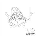 Delta Light ENTERO SQ-S TRIMLESS Built in spot