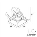 Delta Light ENTERO SQ-S TRIMLESS SOFT Built in spot