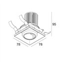 Delta Light ENTERO SQ-S TRIMLESS WALLWASH Built in spot